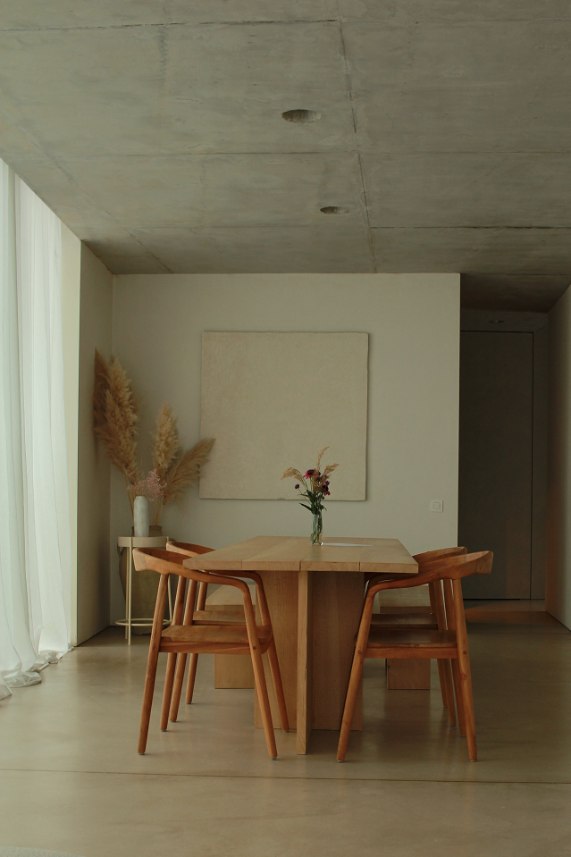 Concrete structure with trees